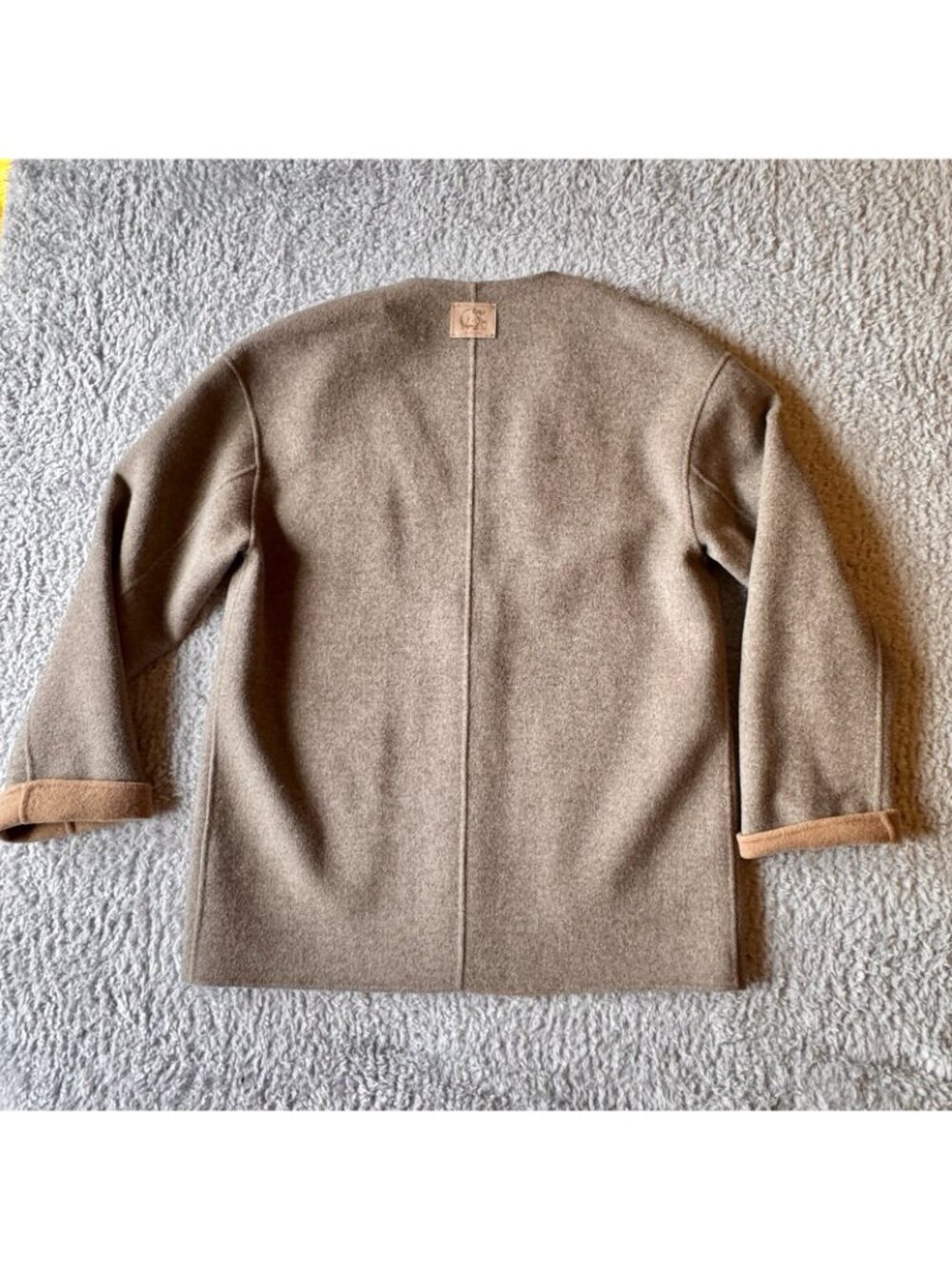 EP YAYING Yak Wool Cashmere Double-Sided Wool Coat Size US Size L - Retail $620 - Picture 13 of 16
